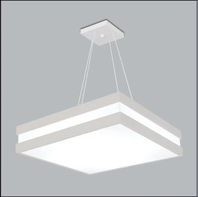 Pendente Modular Quadrado 47X47Cm 06Xe27 Metal E Acrílico | Usina 3801... (CB-M - Cobre Metálico)