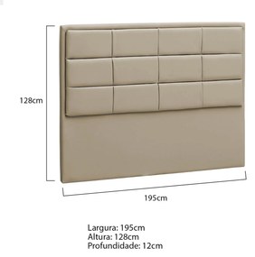 Cabeceira King  Tallin P04 195 cm Suede - ADJ Decor