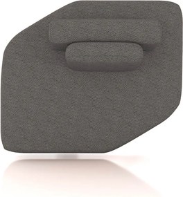 Sofá 4 Lugares Orgânico com Chaise e 3 Módulos Berlim Bouclê Gf K01 - D'Rossi - Grafite/Cinza Claro