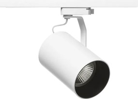 Spot Para Trilho Aluminio Par 30 E27 15W Flow - BRANCO
