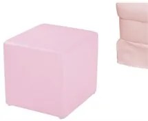 Poltrona de Amamentação Balanço e Puff Sabrina Sintético Rosa Bebê - P
