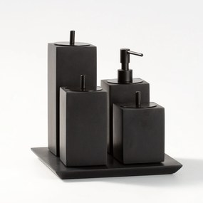 Conjunto Banheiro 4pçs PRETO FOSCO – BLACK MATTE  Preto Fosco - Black Matte