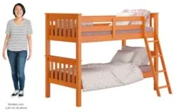 Beliche Solteiro Juvenil com Escada Móvel Joy Z40 Mel Acetinado - Mpoz