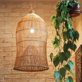 Luminária Bali de Fibra Natural | Gaiola
