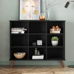 Nicho Organizador Multifuncional Pés Retrô Cube Q01 Preto - Mpozenato