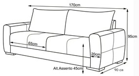 Sofá 2 Lugares York 170cm Linho Bege G28 - Gran Belo