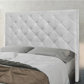 Cabeceira Cama Box King 195 cm Tania Linho S04 - D'Rossi - Grigio