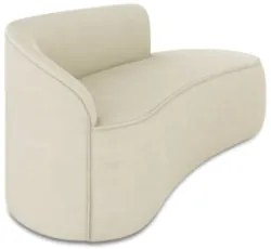 Sofá 3 Lugares Para Sala 180cm Orgânico Wendi Suede Bege I01  - Mpozen