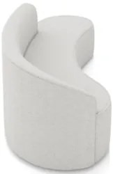 Sofá 4 Lugares Para Sala 220cm Orgânico Wendi Linho Cinza I01  - Mpoze