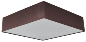 Plafon Quadrado Md-3052 Cúpula em Tecido 60x60x15cm Café - Bivolt