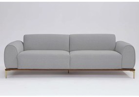 Sofá 3 Lugares Tóquio D07 230cm Linho Cinza Granizo - D'Rossi