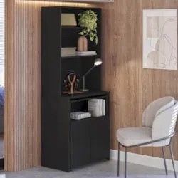 Mesa Escrivaninha Bancada de Estudos Para Quarto Salt Preto Z06 - Mpoz