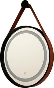 Espelho Led Touch Aluminio Preto 30W 3000K A 6500K Jules