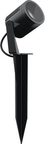Espeto Led Alumínio Preto 18,5w 1500lm Ip67 3000k S.Ground