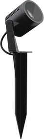 Espeto Led Aluminio Preto 18,5W 1500Lm Ip67 3000K S.Ground