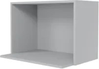 Suporte Microondas e Forno Elétrico Aéreo 60cm Itália Cinza Claro - Lu