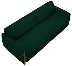 Conjunto Sofá 3 Lugares 223cm e Poltrona 98cm Amaranto M22 Veludo Verd
