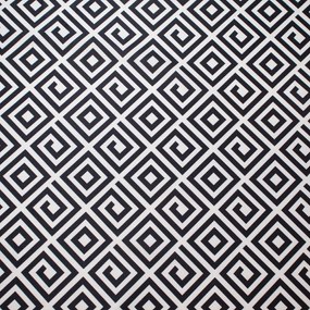 Tecido Suede Estampado Geometrico Preto E Branco D64 01 Metro - DRossi