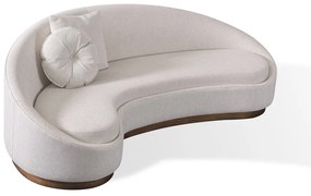 Sofá Elyadde Design Orgânico com Almofadas Decorativas Base Acabamento Lâmina Cinamomo