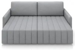Sofá Cama Casal Retrátil 2 Lugares 192cm Atlas Z32 Linho Cinza - Mpoze