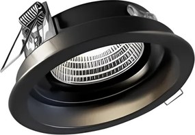 Plafon De Embutir Microborda 13xø10,9cm Imo - PRETO