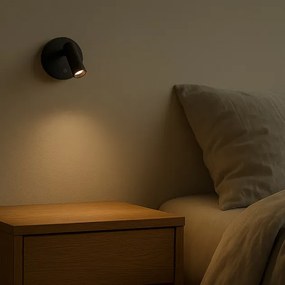 Arandela Led Dimerizavel Aluminio 2W Mag - PRETO