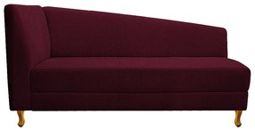 Recamier Valéria 160cm Lado Direito Suede Bordô - ADJ Decor