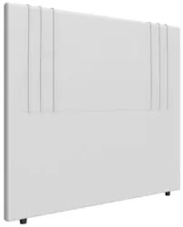 Cabeceira Cama Box Queen 160cm Estofada Rama Sintético Branco Z04 - Mp
