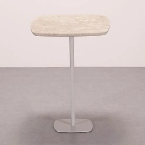 Mesa Lateral Violette Tampo Travertino Base Fendi - 78296 Sun House