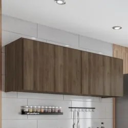 Armário de Cozinha Aéreo 118cm 4 Portas Monna Freijó Z34  - Mpozenato