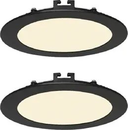 Kit 2 Plafons Led Embutir Redondo 12w Luz Amarela Yamamura