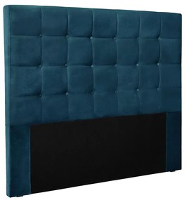 Cabeceira Cama Box Casal 140 cm Verona Veludo S04 - D'Rossi - Azul Marinho