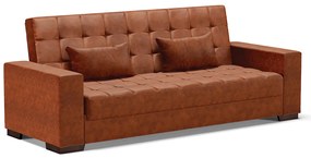 Sofá Cama Casal 3 Lugares 210cm Lisboa Corano Nozes D03 - D'Rossi