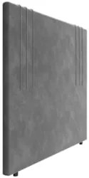 Cabeceira Cama Box Casal 140cm Estofada Rama Veludo Cinza Z04 - Mpozen