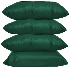 Kit 4 Almofadas Decorativas 50x50 Tecido Suede Verde Bandeira