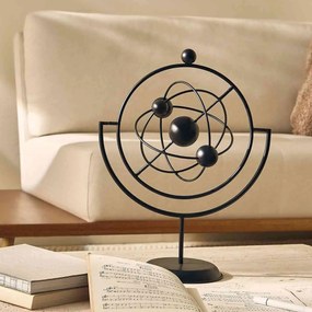Escultura Decorativa Globo Átomo Molecular 50x38x19,5 Cm - D'Rossi