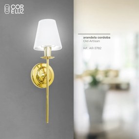 Arandela Cordoba 50X14X16,5Cm Metal Alumínio E Cúpula Tecido 01Xe27 G4... (PRETO)