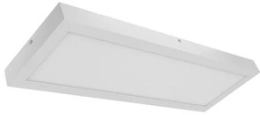 Plafon Led De Sobrepor Aluminio Branco 36W Panel - LED BRANCO QUENTE (3000K)