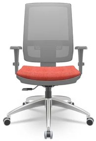 Cadeira Brizza Diretor Grafite Tela Cinza Assento Concept Rosê Base RelaxPlax Alumínio - 66023 Sun House