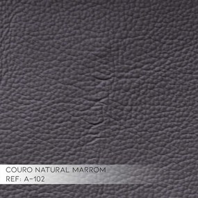 Sofá Retrátil 2 Lugares Bipartido Sala de Estar Piece 175cm Couro Marrom - Gran Belo
