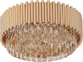 Plafon De Sobrepor Metal Ouro Francês Ø45cm Notre-Dame