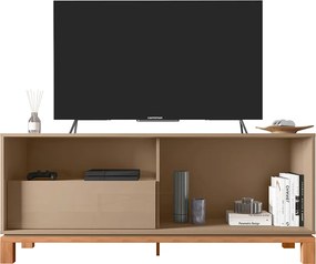 Rack Bancada Tv Para Sala de Estar 150cm Visari C01 - D'Rossi - Marrom/Freijó