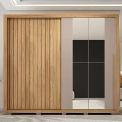 Guarda Roupa Casal 2 Portas de Correr com Espelho Moviment Buriti/Fend