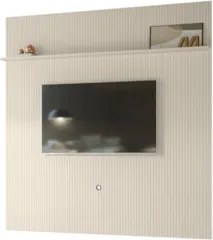 Painel Para TV 75 Polegadas 238cm André Z10 Off White - Mpozenato