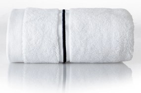 Toalha de Banho Kacyumara 100% Algodão Lázio - Branco e Marinho Branco e Marinho