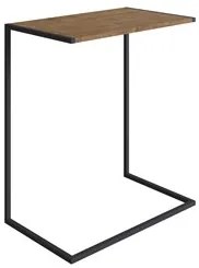 Mesa Lateral Estilo Industrial 27886 Vermont/Preto - Artesano