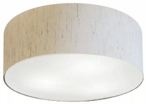 Plafon Para Sala Cilíndrico SL-3046 Cúpula Cor Linho Bege