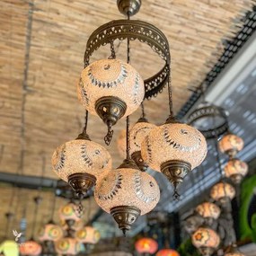Lustre Turco 05 Cúpulas | Brancas