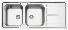 Cuba de Sobrepor Tramontina Marea 2C 34 Plus em Aço Inox Acetinado 116 x 50 cm