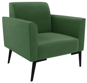 Sofá Namoradeira com Poltrona Pés Villach Marisa Suede D03 - D'Rossi - Verde